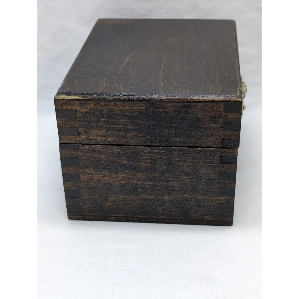 Brown Light Wooden Trinket Box 4